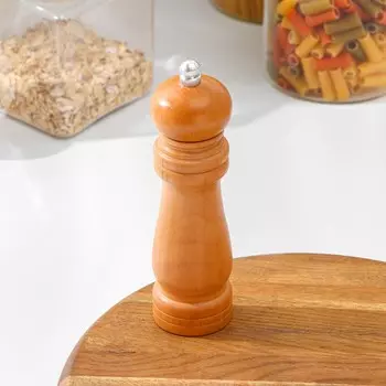 Мельница для специй доляна, 174.5 см, металлический механизм, коричневая