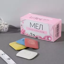 Мел портновский, восковой, 10 шт., разноцветный