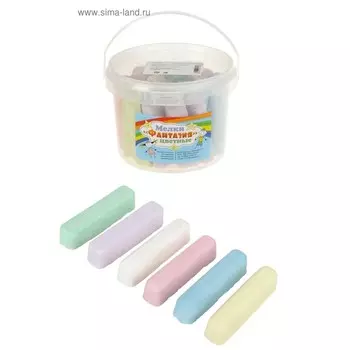 Мелки цветные для рисования 24 штуки, 8 цветов