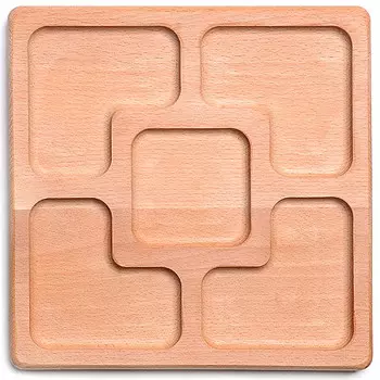 Менажница деревянная 5 секций