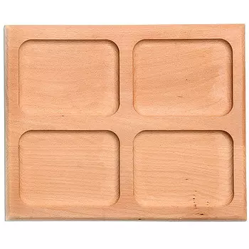 Менажница деревянная 4 секции