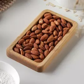 Менажница деревянная прямоугольная доляна, 1810 см, 1 секция, береза, пропитана маслом