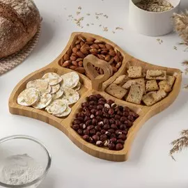 Менажница windows, 29×29 см, бамбук