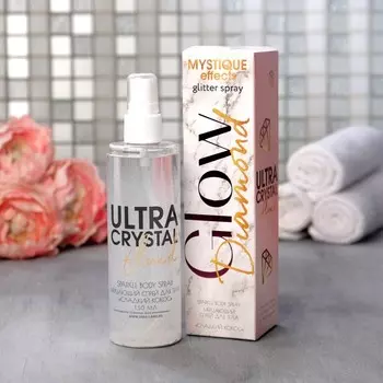 Мерцающий спрей для тела glow diamond, кокос, 150 мл