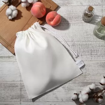 Мешочек текстильный этель home collection 2734 см, белый, 100%лен