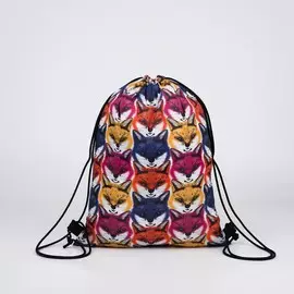 Мешок для обуви, отдел на шнурке, цвет синий,