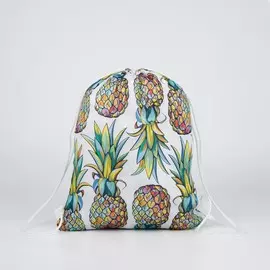 Мешок для обуви, отдел на шнурке, цвет зелёный,