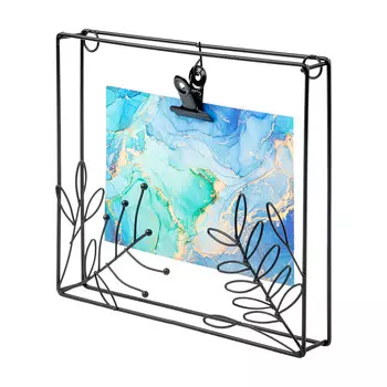 Металлическая фоторамка Цветы