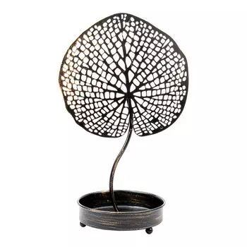 Металлический подсвечник Лист