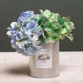 Металлическое кашпо для цветов flowers, 10 × 12.5 см