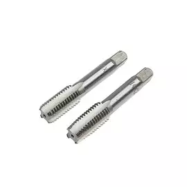 Метчики метрические ручные тундра, м142 мм, комплект из 2 шт.