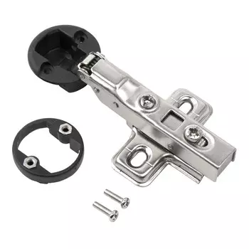 Мини петля полунакладная с доводчиком для стеклянных дверей