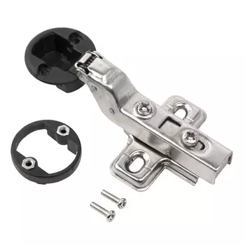 Мини петля вкладная с доводчиком для стеклянных дверей