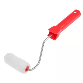 Мини-валик лом, искусственный мех, 75 мм, рукоятка d=6 мм, d=16 мм, ворс 16 мм