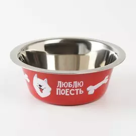 Миска металлическая для собаки