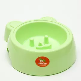 Миска медленное кормление 28238 см, зеленая