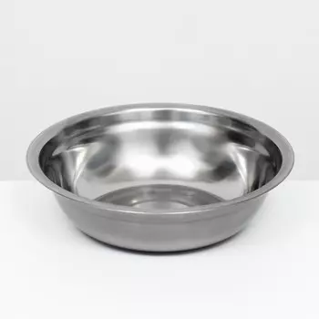 Миска металлическая эконом, 0,7 л, 19 х 5 см