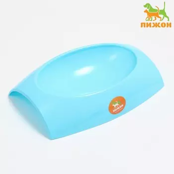 Миска пластиковая 27 х 19 х 5,5 см, голубая