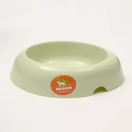 Миска пластиковая округлая 370 мл, 20 х 4,5 см, зеленая