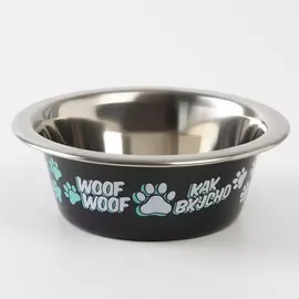 Миска для кошек и собак из нержавеющей стали