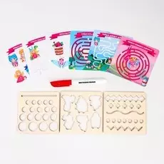 Трафареты деревянные для подготовки руки к письму. многоразовые карточки