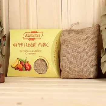 Мочалка джутовая с мылом