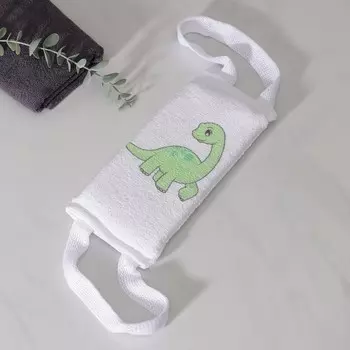 Мочалка-лента для тела хлопковая доляна