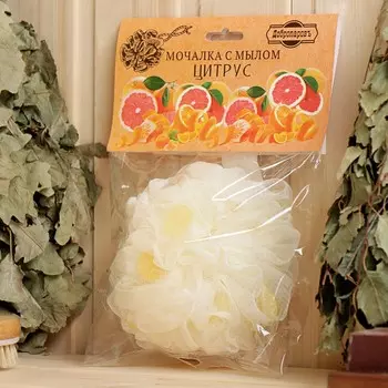 Мочалка с мылом