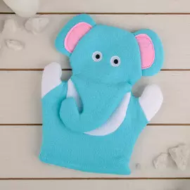 Мочалка варежка детская доляна