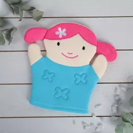 Мочалка-варежка детская доляна