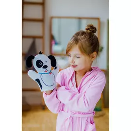 Мочалка-варежка для тела детская доляна