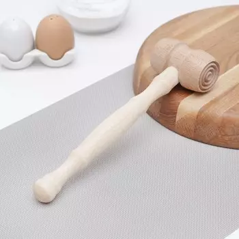 Молоток для отбивания мяса деревянный доляна, бук