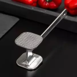 Молоток для мяса доляна, 24 см, 140 гр, цвет серый