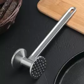 Молоток для мяса доляна, 22 см, серебристый