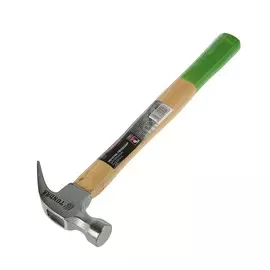 Молоток-гвоздодер тундра, деревянная рукоятка, 250 г