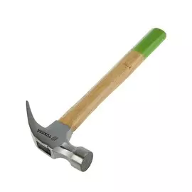 Молоток-гвоздодер tundra, деревянная рукоятка, 750 г