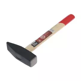 Молоток слесарный лом, квадратный боек, деревянная рукоятка, 1500 г