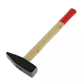 Молоток слесарный лом, квадратный боек, деревянная рукоятка, 800 г