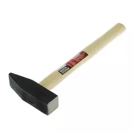 Молоток слесарный лом, квадратный боек, деревянная рукоятка, 1000 г