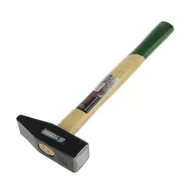 Молоток слесарный тундра, квадратный боек, деревянная рукоятка, 1500 г