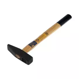 Молоток слесарный тундра, квадратный боек, деревянная рукоятка, 400 г