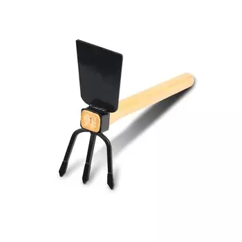 Мотыжка комбинированная, длина 35 см, деревянная ручка, greengo