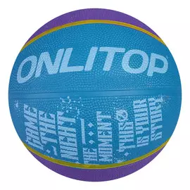 Мяч баскетбольный onlitop game the night, размер 5, pvc, бутиловая камера, 400 г