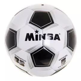 Мяч футбольный minsa classic, pvc, машинная сшивка, 32 панели, р. 5