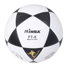 Мяч футбольный minsa, размер 5, 32 панели, pvc, 4 подслоя, клееный, 477 г