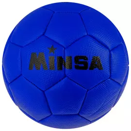 Мяч футбольный minsa, 32 панели, 3 слойный, р. 2, цвет синий, 150 г
