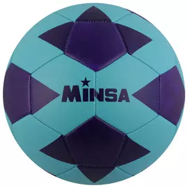 Мяч футбольный minsa, размер 5, 32 панели, pvc, бутиловая камера, 260 г