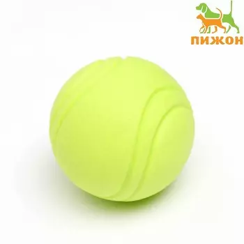 Мячик цельнолитой прыгучий, tpr, 6 см, желтый