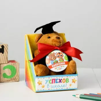 Мягкая игрушка и орден на выпускной
