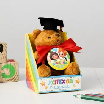 Мягкая игрушка и орден на выпускной